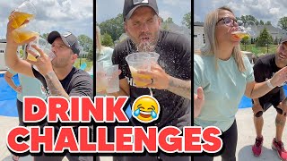 Trying DRINK CHALLENGES Gone Wrong [upl. by Harrad]