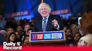 Boris Johnson returns to the trail as General Election campaigns come to an end [upl. by Viradis718]