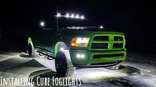 Ram Cube Fog Light Install in detail [upl. by Reeta428]