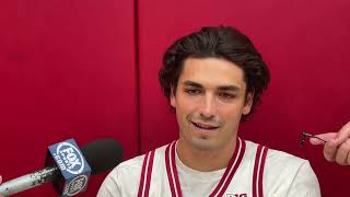 Indiana Basketball Media Day QampA Trey Galloway [upl. by Naehs]