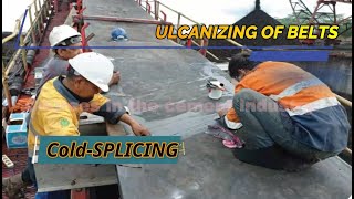 If you want to learn Vulcanizing and Splicing Rubber Conveyor Belt watch this video  Cold splicing [upl. by Okiam271]