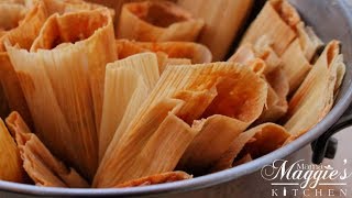 Pork Tamales Tamales de Puerco en Chile Rojo [upl. by Ecyaj]