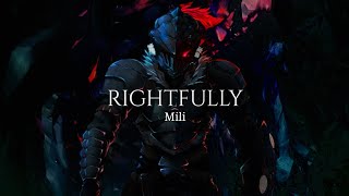 Mili  Rightfully 『Goblin Slayer OP』 with Lyrics [upl. by Ajed]