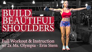 How to Build Capped Shoulders  Full Workout [upl. by Murial315]