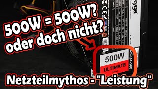 NetzteilMythen 👻 Faktencheck Ausgangsleistung und Leistungsangaben [upl. by Ahserb724]