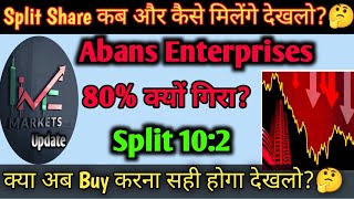 Abans Enterprises Share Latest News  Abans Enterprises Split News  Abans Enterprises Share [upl. by Jariah]