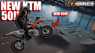 THIS NEW KTM 50 OEM IN MXBIKES IS ACTUALLY INSANE A REAL 50 [upl. by Hallerson271]