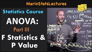 ANOVA Part III F Statistic and P Value  Statistics Tutorial 27  MarinStatsLectures [upl. by Pontias]