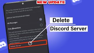 How to Delete a Discord Server on Mobile 2024 Easy [upl. by Babb451]