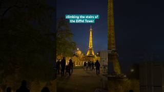 CLIMBING THE STAIRS OF THE EIFFEL TOWER 🇫🇷 PARIS FRANCE  la tour Eiffel [upl. by Poul]