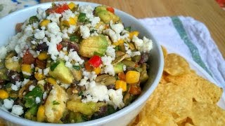 Cowboy Caviar  Texas Caviar  Easy Chip and Dip Recipe [upl. by Assirrec923]