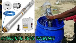 How to install submersible water pump to a control box wiring connection of a submersible pump [upl. by Nylsirk]