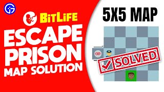 BITLIFE Escape Prison 5x5 Map  How To Escape From Jail bitlife [upl. by Leal]