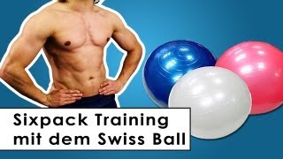 Sixpack Training  Bauchmuskel Übungen mit dem Gymnastikball [upl. by Cordey992]