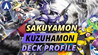 USE OPTIONS FOR FREE Kuzuhamon Sakuyamon Deck Profile amp Combo Guide  Digimon Card Game BT13 Format [upl. by Landry24]