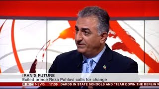 IRANS FUTURE  BBC Presenter Huw Edwards Interviews Prince Reza Pahlavi 2014 [upl. by Michon]