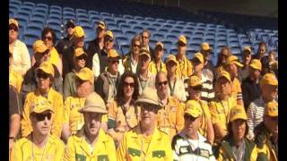 Fans Singing Waltzing Matilda at Training  ONE TEAM 2011 [upl. by Ruthy149]