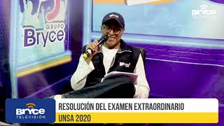 RESOLUCION EXAMEN EXTRAORDINARIO UNSA 2020 [upl. by Llertram]