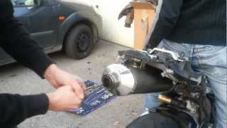 CBR 600 RR PC37 MIVV Oval Exhaust withwithout DBEater [upl. by Enehs]