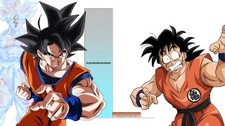 Goku VS Yamcha POWER LEVELS Over The Years All Forms DBDBZDBGTSDBH [upl. by Uolymme]