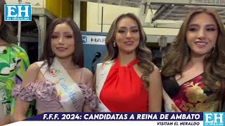 🎥▶️ 12 bellas candidatas a Reina de Ambato visitaron este rotativo [upl. by Ayerim197]