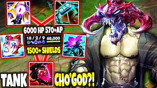 SION VS THE BEYOND TANK CHOGATH SEASON 14 BUILD GUIDE 6000HP 570AP amp 1500 SHIELDS  s14 Gameplay [upl. by Ainez229]