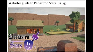 A starter guide to Roblox Periastron Stars RPG ig [upl. by Adnilev421]