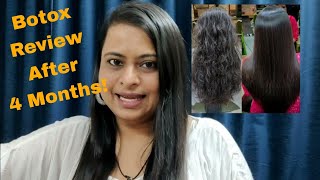 Botox Hair Treatment Review After 4 Months  Permanent Hair Straightening With Protein Treatment [upl. by Nerral]