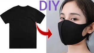 Make Fabric Face Mask at home  DIY Face Mask No Sewing Machine  Easy Face Mask Pattern [upl. by Ihcelek]