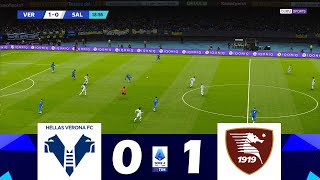 Hellas VeronaSalernitana 01  Serie A TIM 202324  Momenti salienti della partita [upl. by Adnilre]