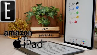 Amazon Kindle Scribe vs iPad Air 2022 Note Taking [upl. by Marvella]