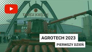 Najnowsze ciągniki kombajny i maszyny rolnicze  mocne otwarcie Agrotech 2023 [upl. by Eirene778]