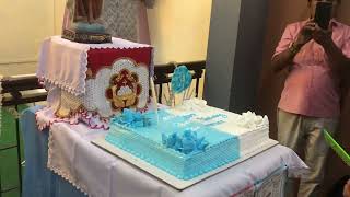 Holy Mother Marys BIRTHDAY CAKE Cutting by Marianarmy Pattumala velankannichurch [upl. by Anoyek]