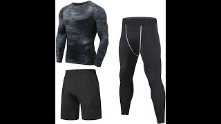 Niksa Ensemble Compression Homme Tenue Sport Fitness [upl. by Socrates11]