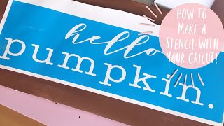 MAKE amp APPLY A VINYL STENCIL WYOUR CRICUT  How to Make a Vinyl Stencil for Wood WOut Bleeding [upl. by Eittah]