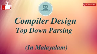 Part7  Top Down Parser  Compiler Design [upl. by Hoo249]