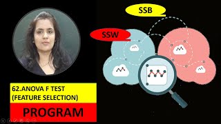 ANOVA F Test program  ANOVA TEST FOR FEATURE SELECTION  MACHINE LEARNING IN HINDI [upl. by Adnicaj581]