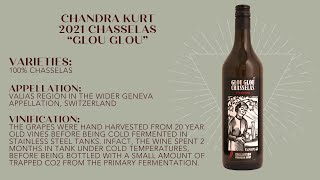 WINECULT Bottle Breakdown  Chandra Kurt 2021 Chasselas quotGlou Glouquot [upl. by Gore]