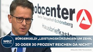 BÜRGERGELD quotDann muss Grundsicherung komplett gestrichen werdenquot CDU will Regeln verschärfen [upl. by Kalindi]