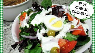 Easy Homemade Blue Cheese Dressing for Salads Chicken Wings [upl. by Yatnod133]