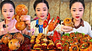 ASMR CHINESE FOOD MUKBANG EATING SHOW  먹방 ASMR 중국먹방  XIAO YU MUKBANG 86 [upl. by Ahsirek]