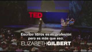 El genio de la creatividad 12 Elizabeth Gilbert en TED 2009 subtitulado en español [upl. by Terrej]