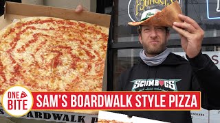 Barstool Pizza Review  Sam’s Boardwalk Style Pizza Havertown PA [upl. by Hege327]