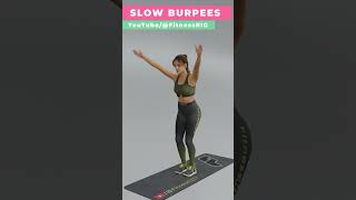 Strengthens Full Body with Slow Burpees Exercise [upl. by Dimond]