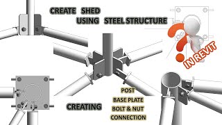 Steel Joint fixing in Revit  Steel Connection in Revit [upl. by Brianna]