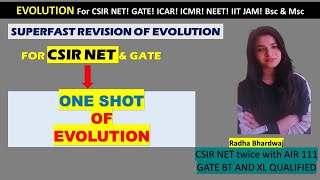 SUPERFAST REVISION OF EVOLUTIONCSIR NET LIFE SCIENCE [upl. by Yvon243]