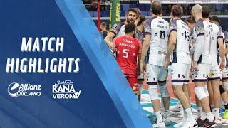 Allianz Milano vs Rana Verona  SuperLega Match highlights [upl. by Dloraj]