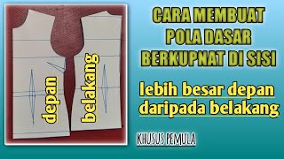 TUTORIAL POLA DASAR WANITA MENGGUNAKAN KUPNAT SAMPING [upl. by Shaff]