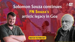 Solomon Souza continues FN Souza’s artistic legacy in Goa  Sun Sand amp Celebs  Gomantak Times [upl. by Christiane]