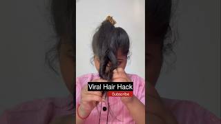 shorts Viral hair hack 🤯viral hackviral shortsfeed trending viralhacks hairstyle [upl. by Acile]